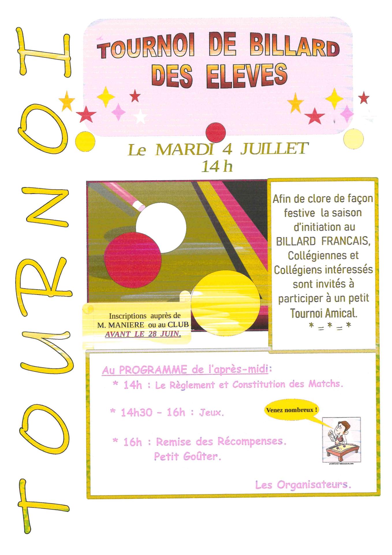 tournoi billard