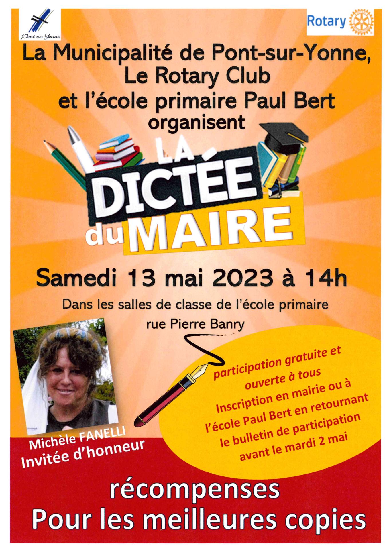 dictée du Maire