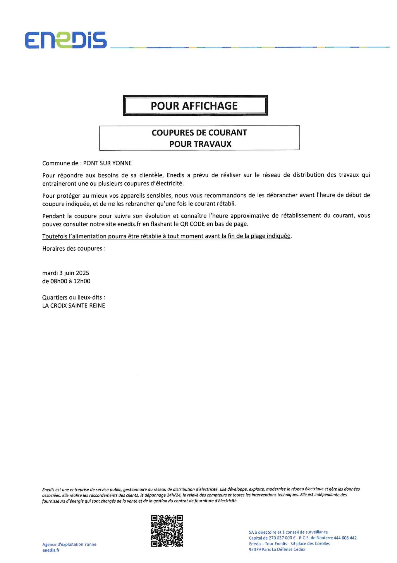 COUPURES COURANT